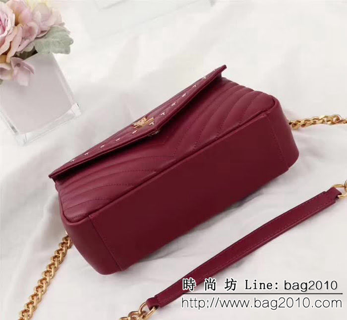 YSL聖羅蘭 新款爆賣款 小牛皮 鏈條郵差包 可手提肩背 26603-1 YAS1205
